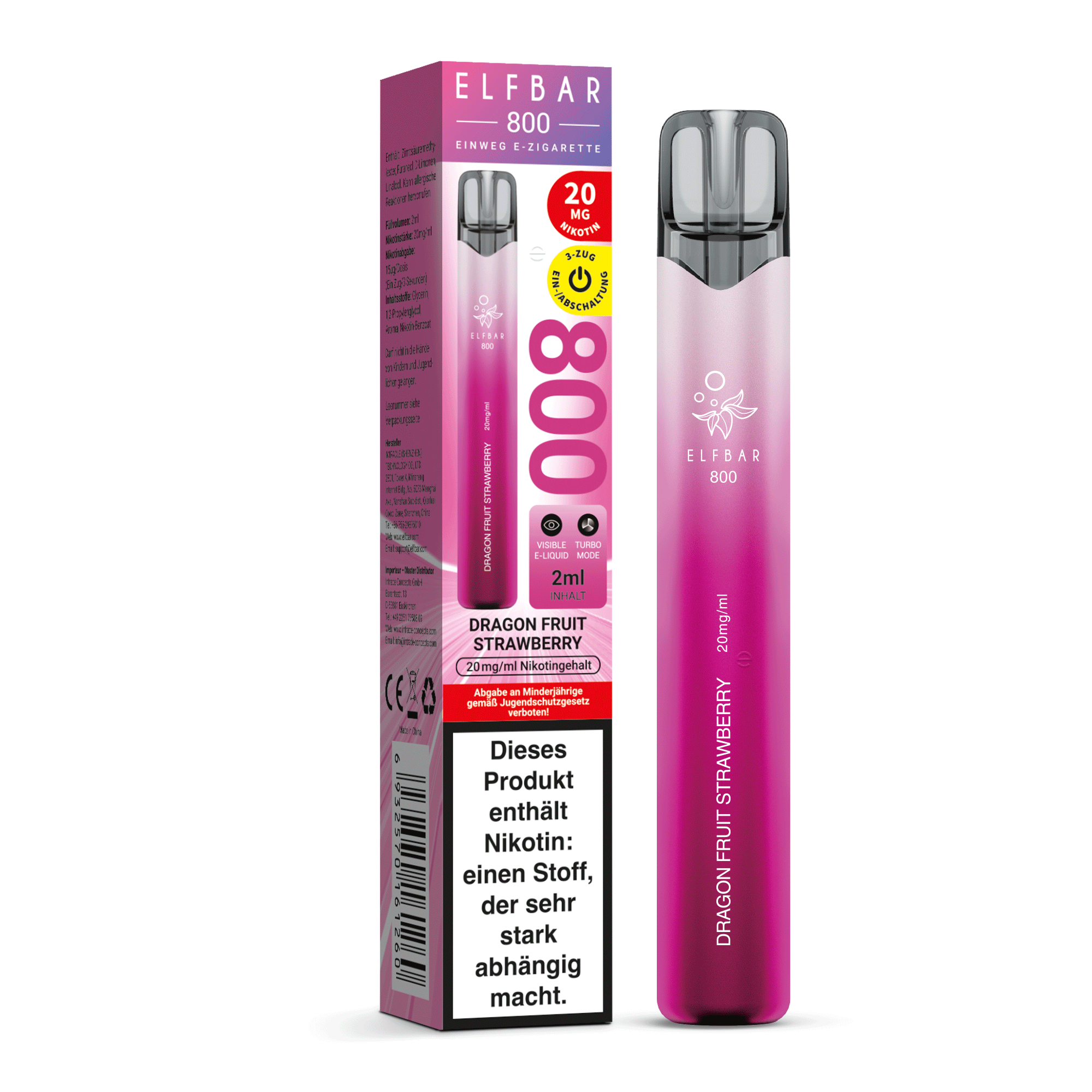 Elfbar 800 - Dragonfruit Strawberry