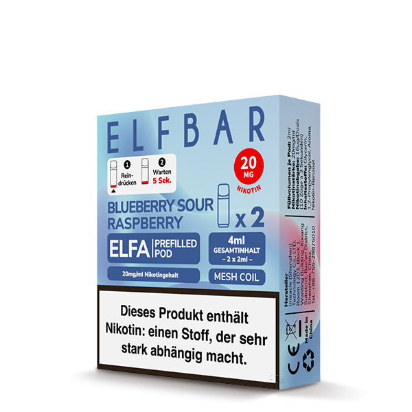 ELFA Pod - Blueberry Sour Raspberry - 2er Pack