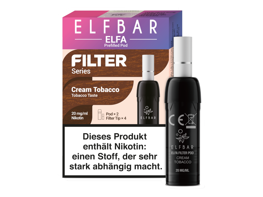 Elfbar - Elfa Pod - Filter Series (2 Stück pro Packung) - Cream Tobacco