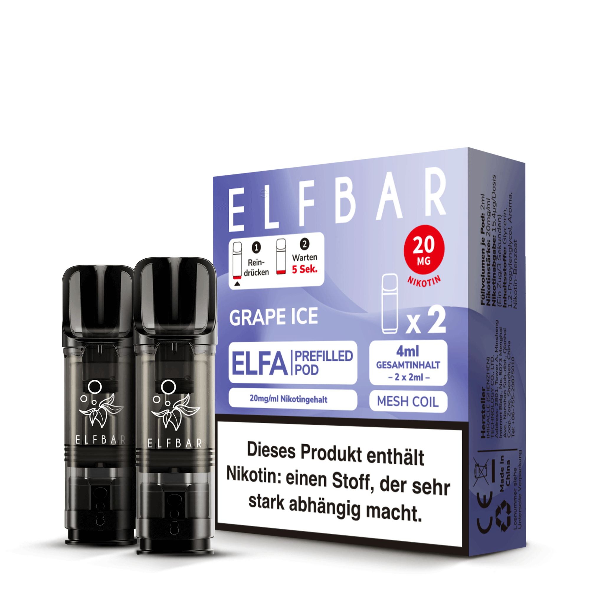 ELFA Pod - Grape Ice - 2er Pack *NEU*