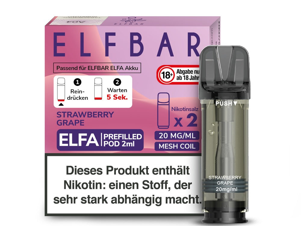 Elfbar Elfa Pod 20mg/ml - 0mg/ml (2 Stück)