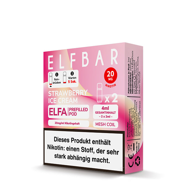 ELFA Pod - Strawberry Ice Cream - 2er Pack