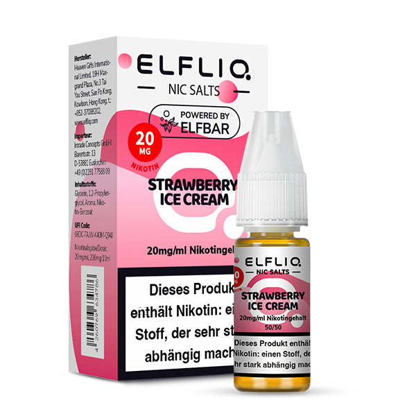 Elfliq by Elfbar Strawberry Ice Cream / 20mg/ml