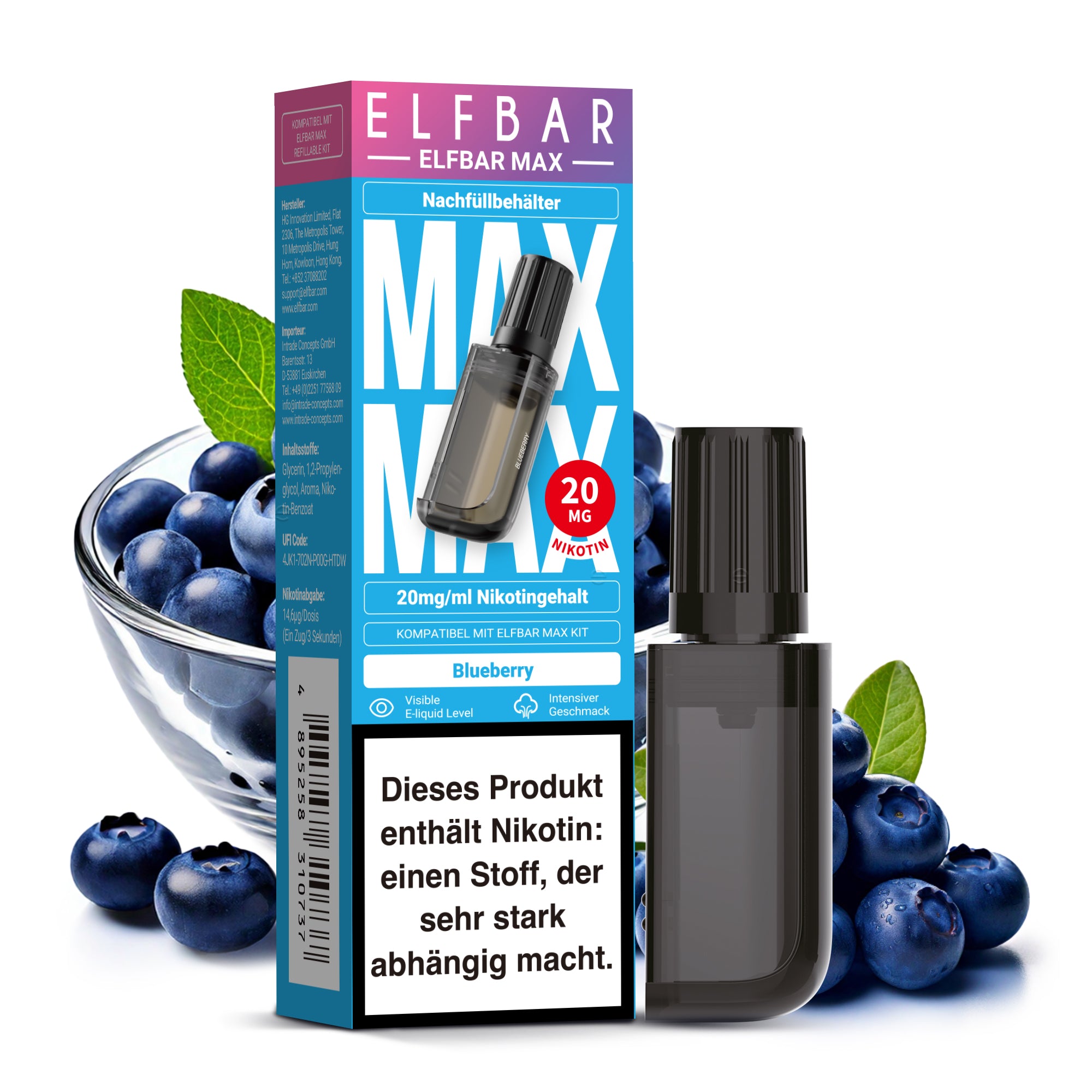 Elfbar MAX Pod - Blueberry - 10ml