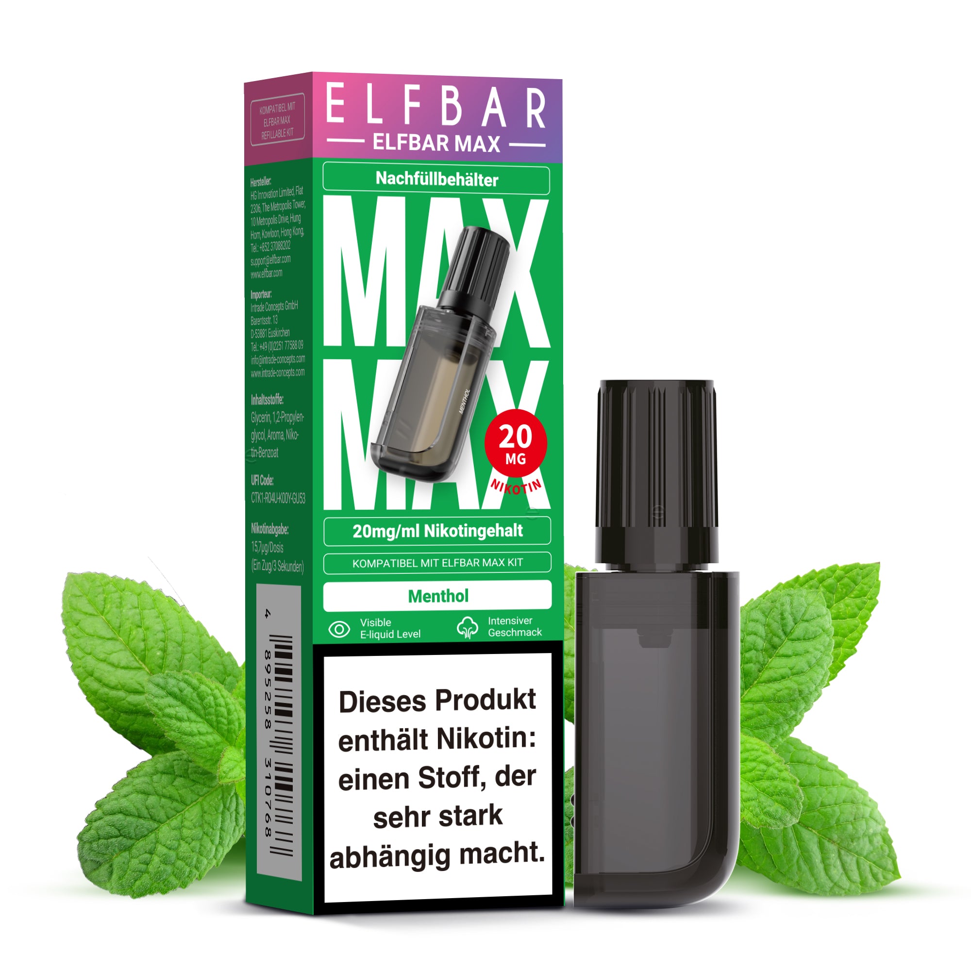 Elfbar MAX Pod - Menthol - 10ml