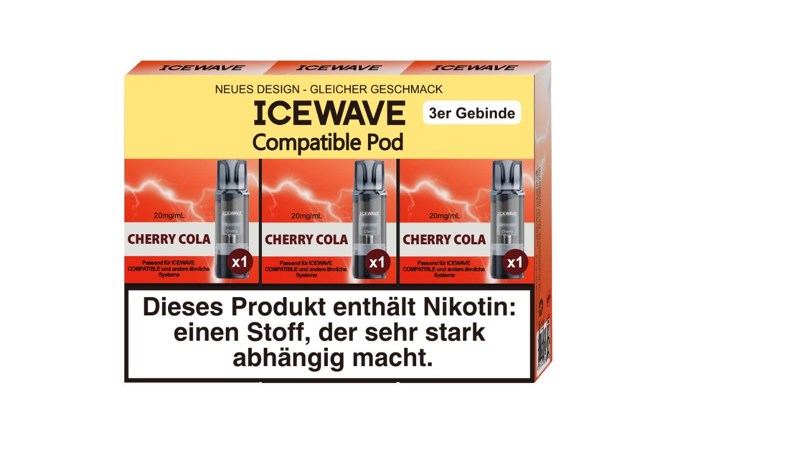 ICEWAVE - Cherry Cola - 3er Pack