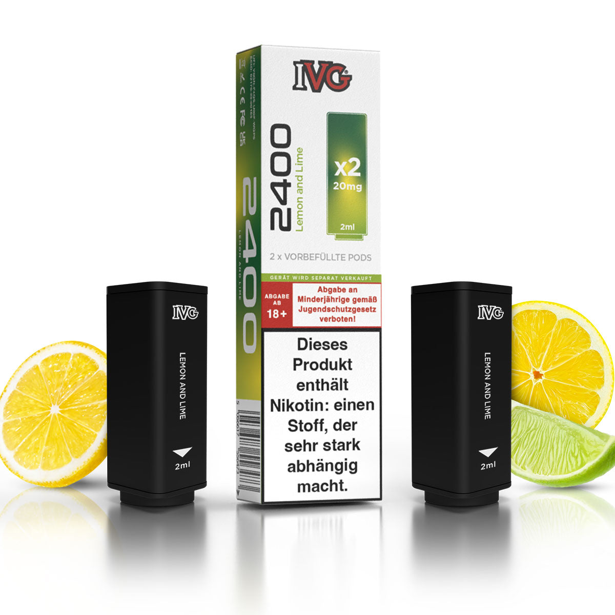 IVG 2400 - Lemon & Lime - 2er Pack - 4-Pod System