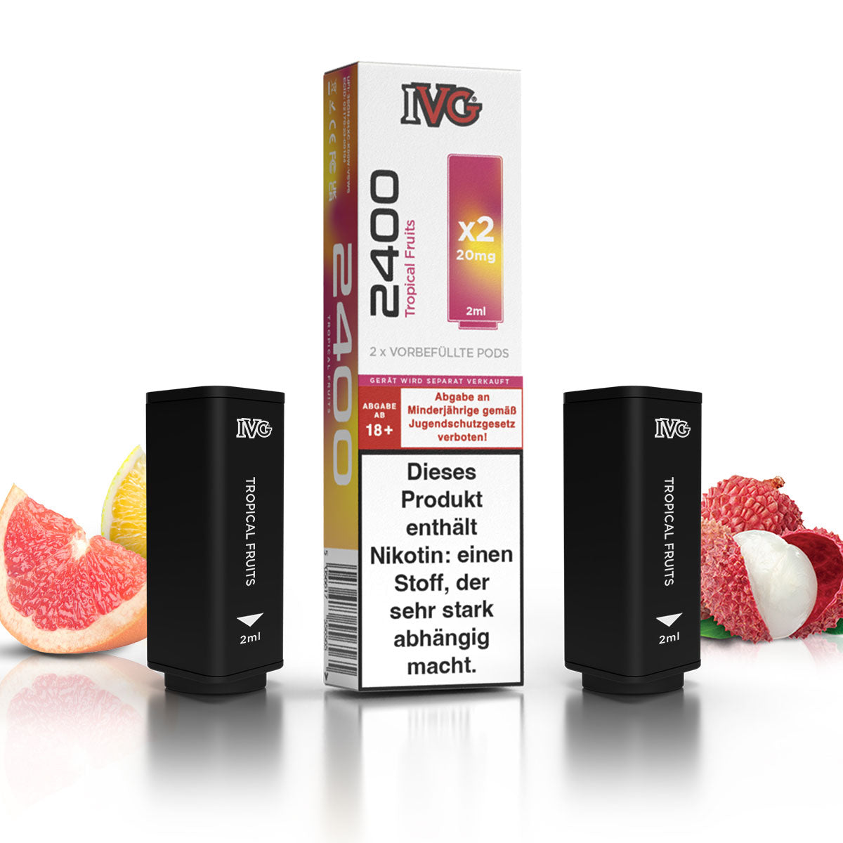 IVG 2400 - Tropical Fruit - 2er Pack - 4-Pod System