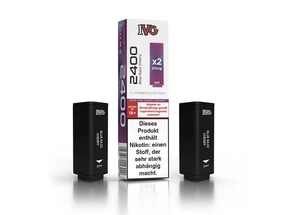 IVG - 2400 Pod 20mg/ml (2 Stück pro Packung) - Blue Razz Cherry