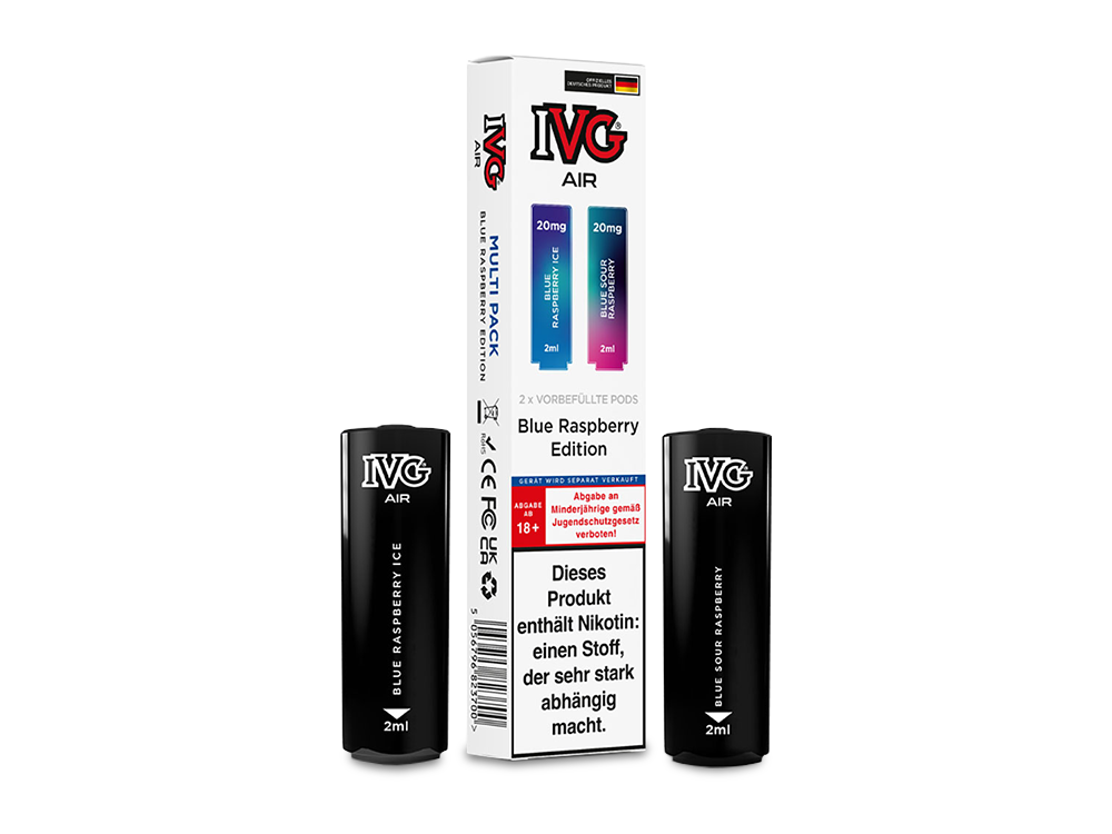 IVG AIR Pod Multi Flavour Edition (2 Stück pro Packung) - Blue Raspberry Edition