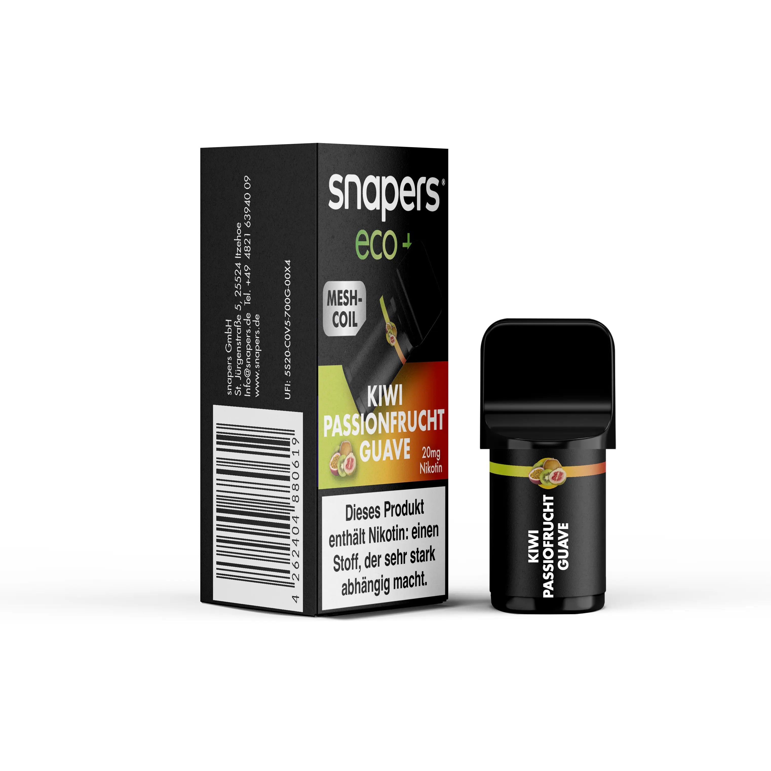 Snapers Eco+ 800 - Kiwi Passionsfrucht Guave