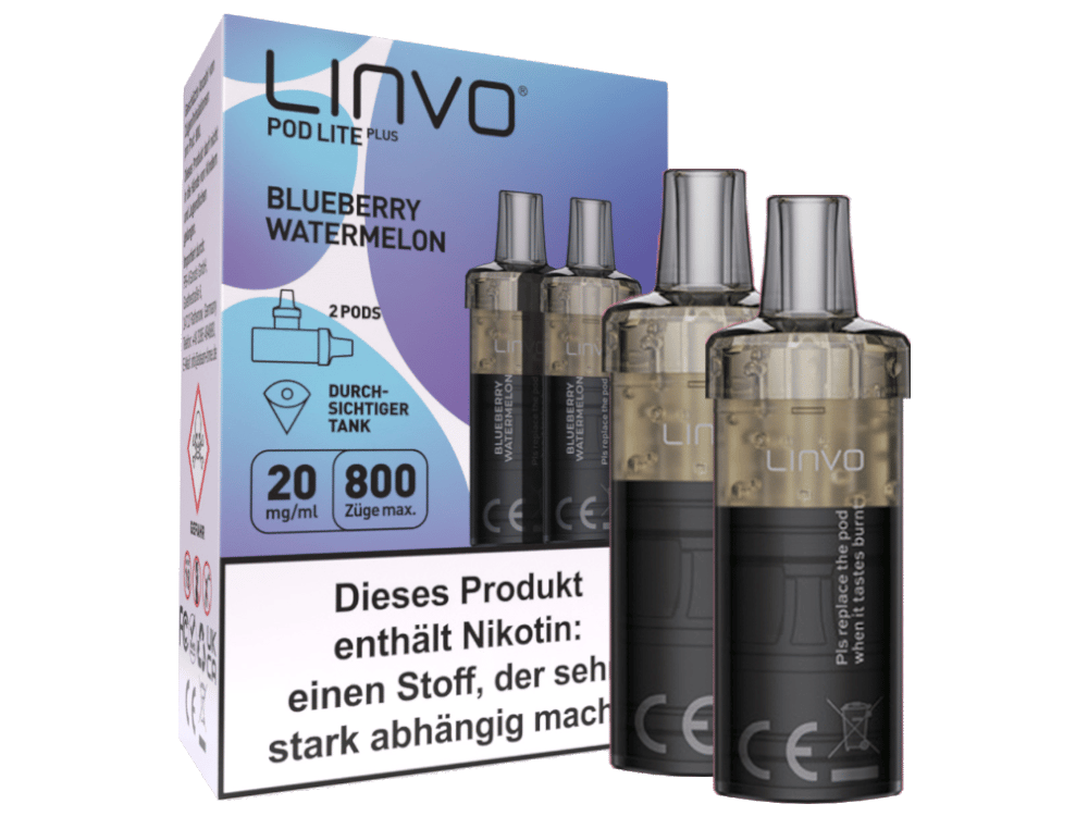 Linvo - Pod Lite Plus Cartridge 20 mg/ml (2 Stück pro Packung) - Apple Peach