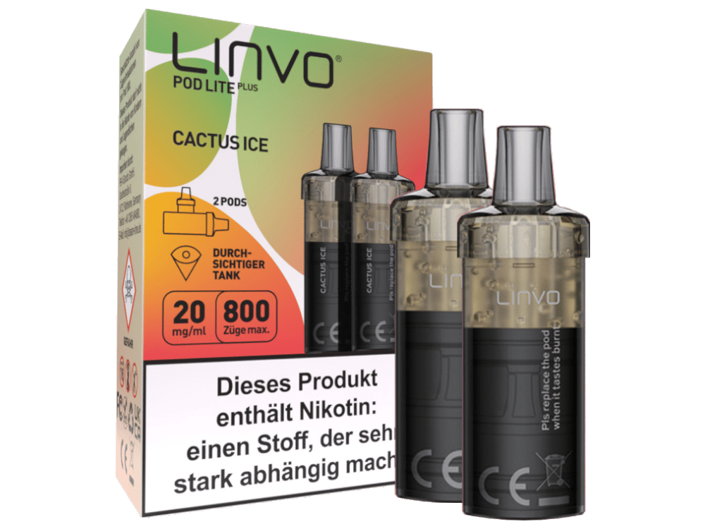 Linvo - Pod Lite Plus Cartridge 20 mg/ml (2 Stück pro Packung) - Apple Peach