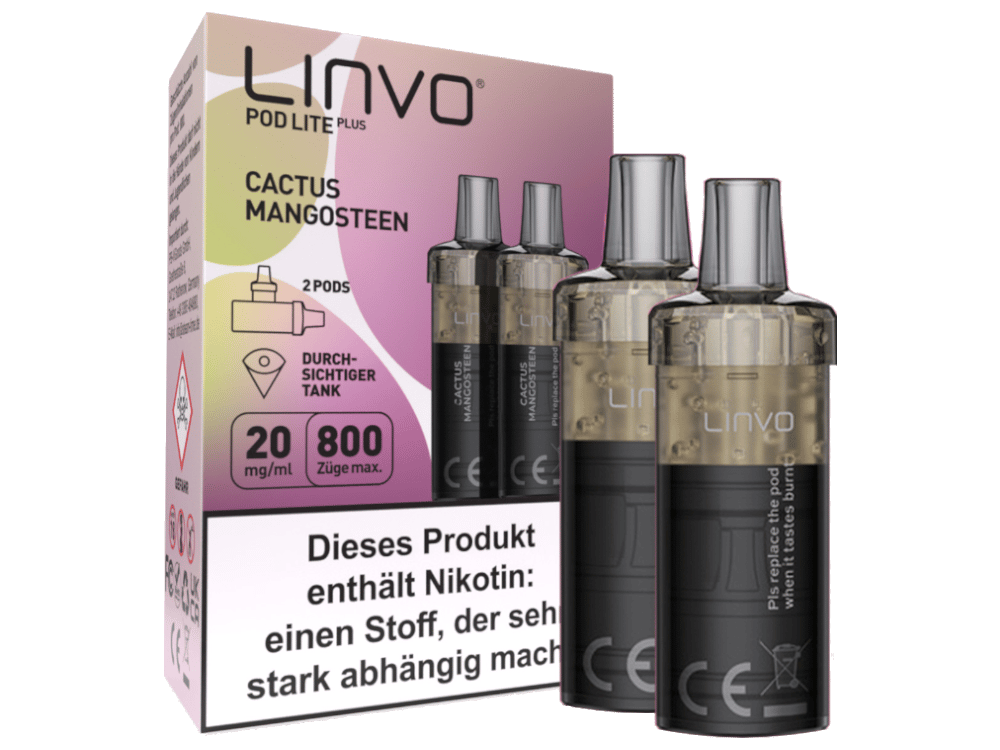Linvo - Pod Lite Plus Cartridge 20 mg/ml (2 Stück pro Packung) - Apple Peach
