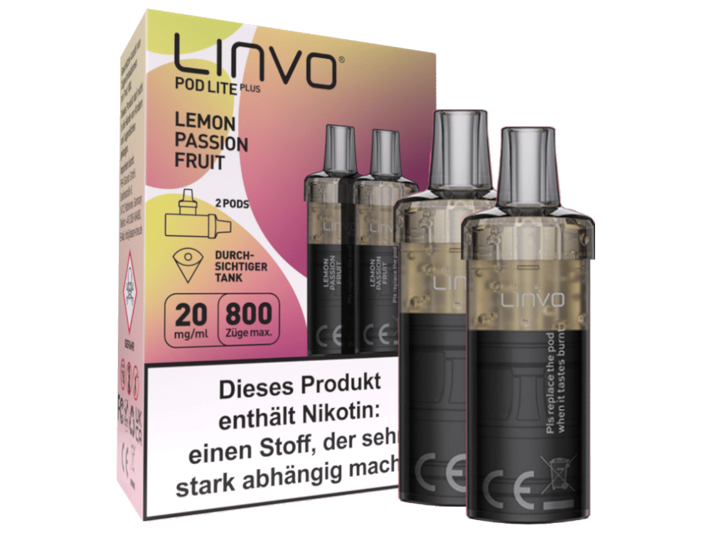 Linvo - Pod Lite Plus Cartridge 20 mg/ml (2 Stück pro Packung) - Apple Peach