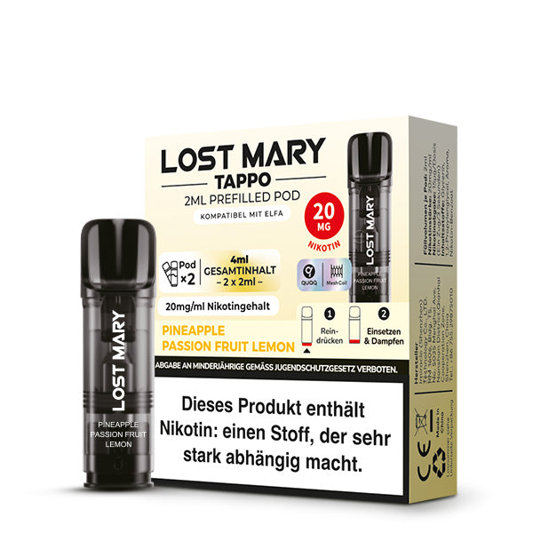 TAPPO Pod - Pineapple Passion Fruit Lemon - 2er Pack