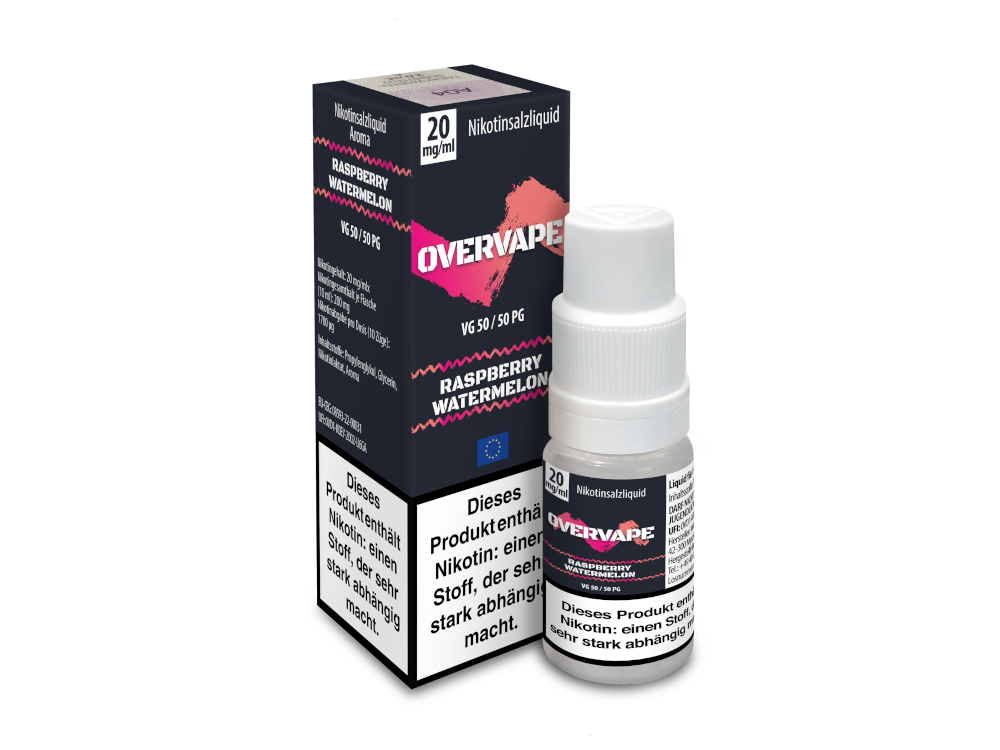 Overvape - Nikotinsalz Liquid - Raspberry Watermelon