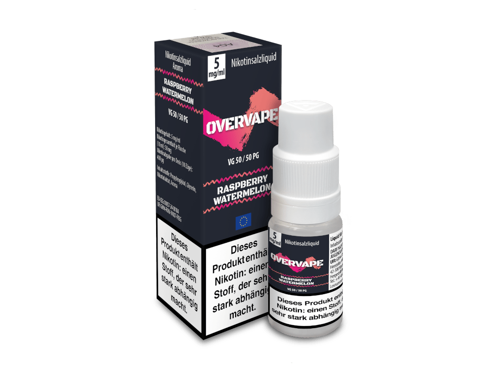 Overvape - Nikotinsalz Liquid - Raspberry Watermelon