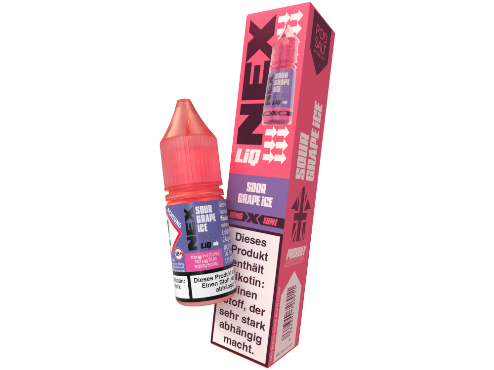 Pod Salt - NexLiq - Nikotinsalz Liquid - Sour Grape Ice