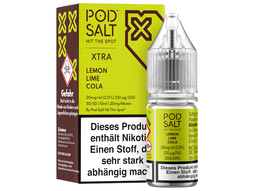 Pod Salt X - Nikotinsalz Liquid  - Lemon Lime Cola