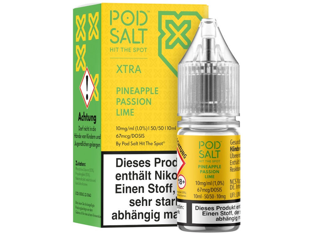 Pod Salt X - Nikotinsalz Liquid  - Pineapple Passion Lime