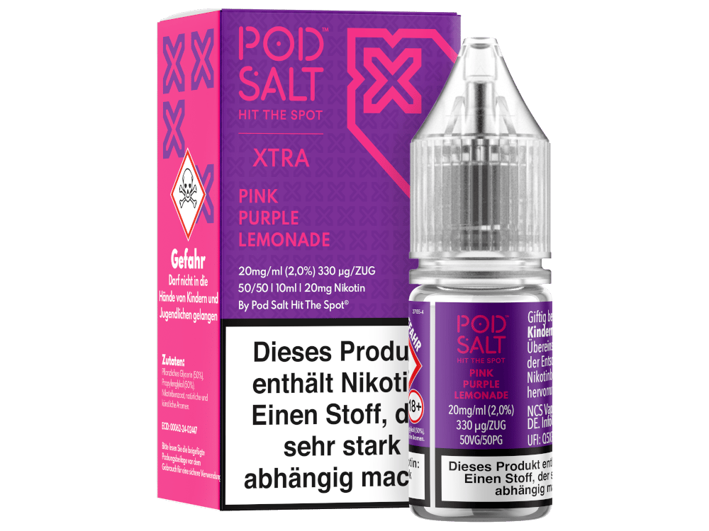 Pod Salt X - Nikotinsalz Liquid  - Pink Purple Lemonade