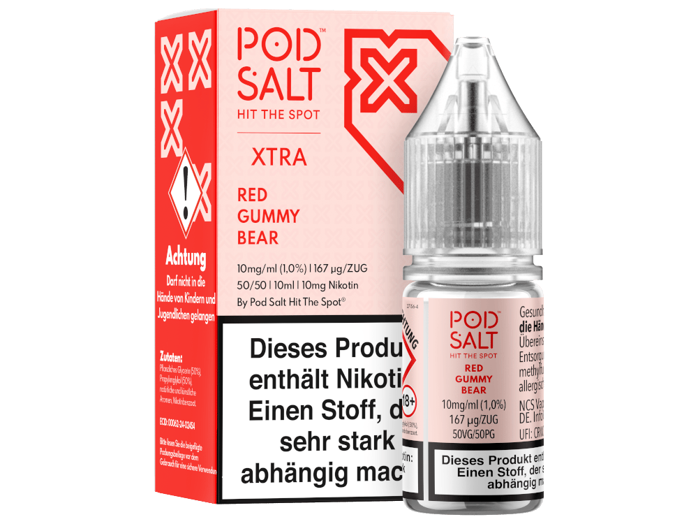 Pod Salt X - Nikotinsalz Liquid  - Red Gummy Bear
