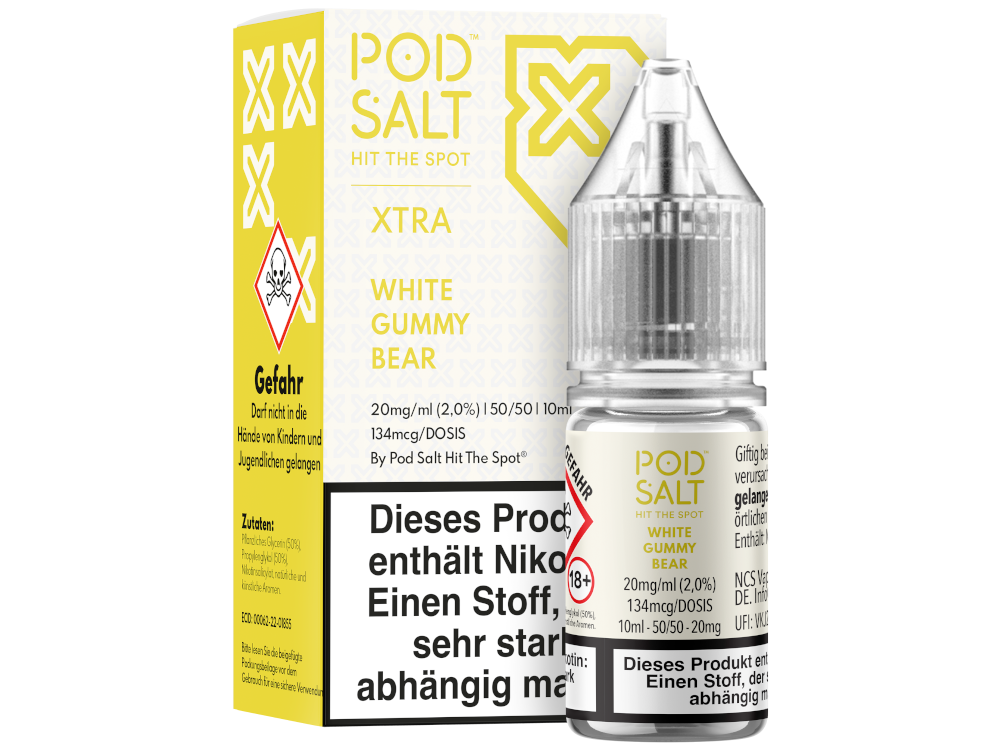 Pod Salt X - Nikotinsalz Liquid  - White Gummy Bear