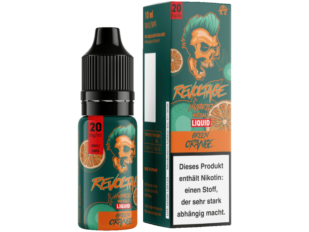 Revoltage - Hybrid Nikotinsalz Liquid - Green Orange