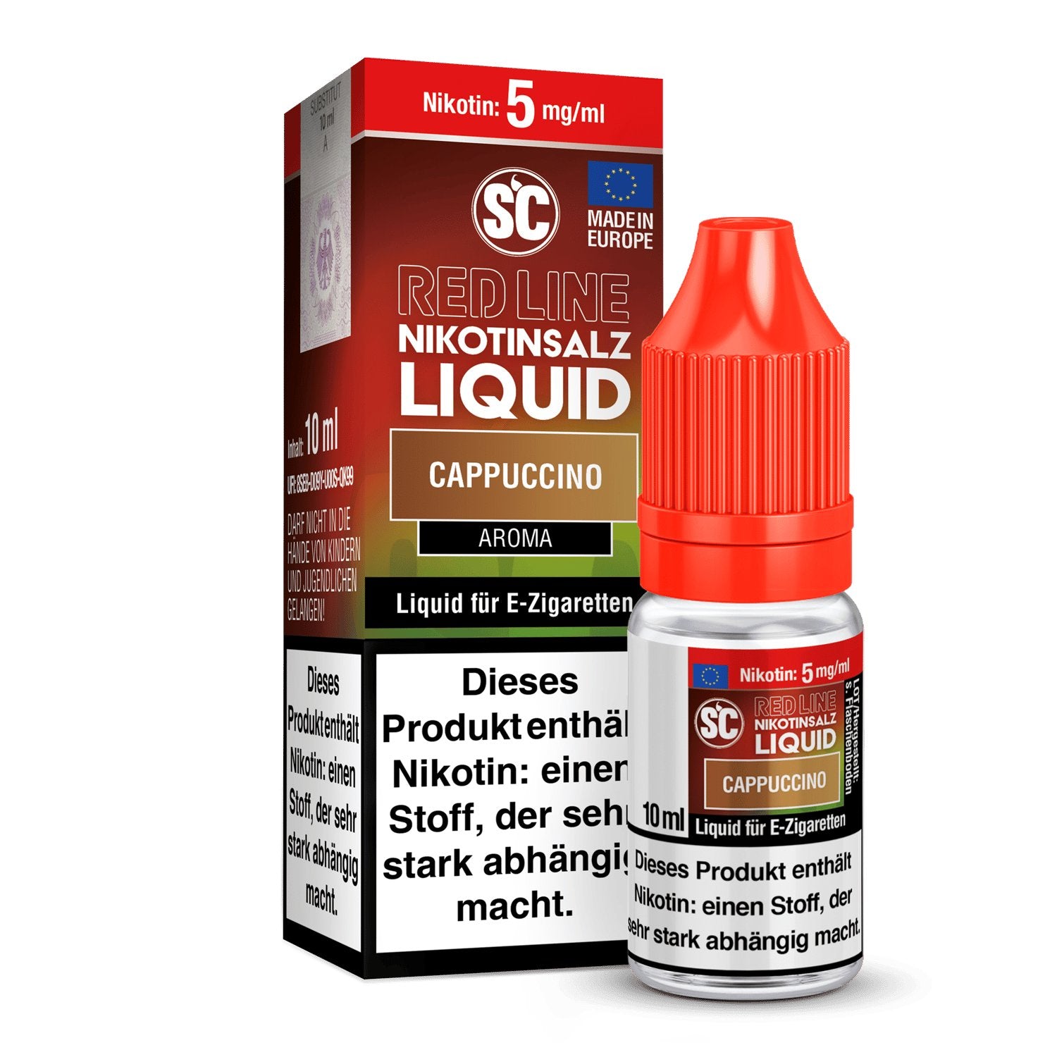 SC - Red Line - Cappuccino - Nikotinsalz Liquid