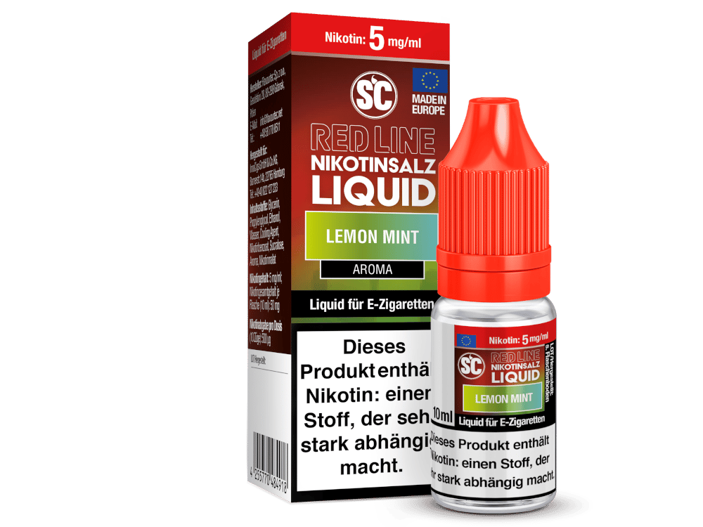 SC - Red Line - Lemon Mint - Nikotinsalz Liquid