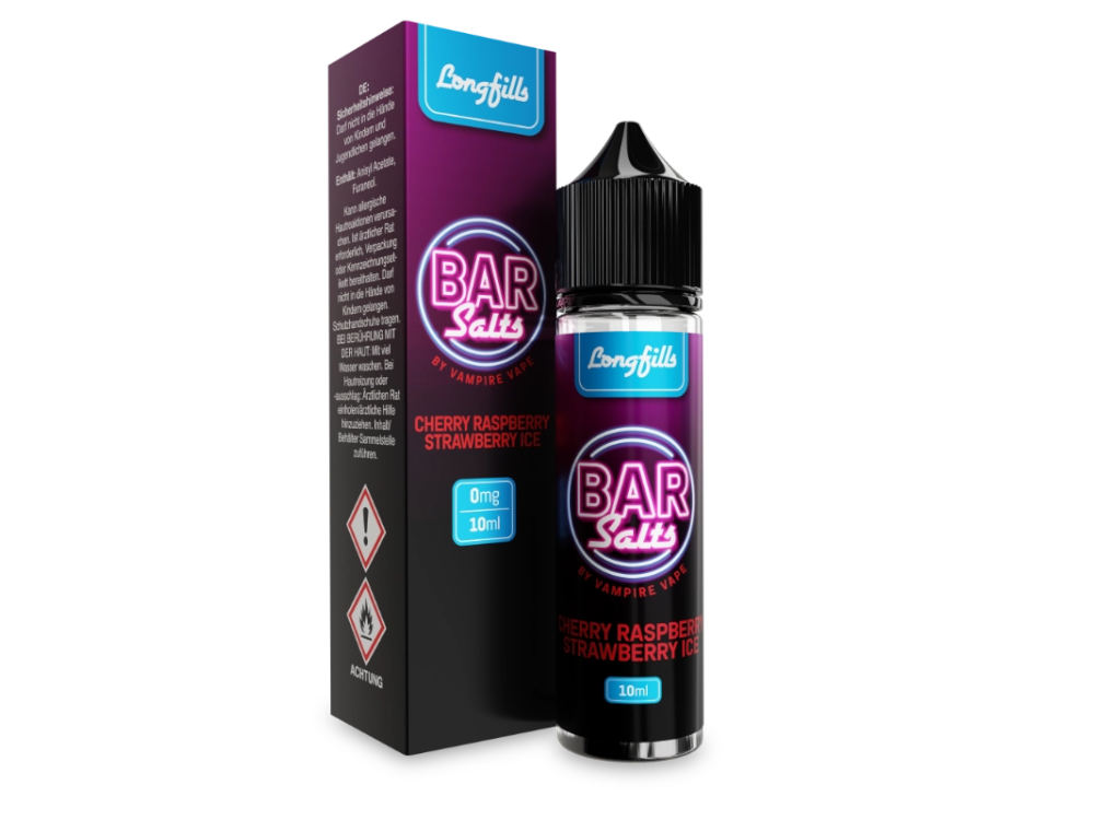 Vampire Vape - Bar Salts - Longfills 10 ml - Cherry Raspberry Strawberry Ice